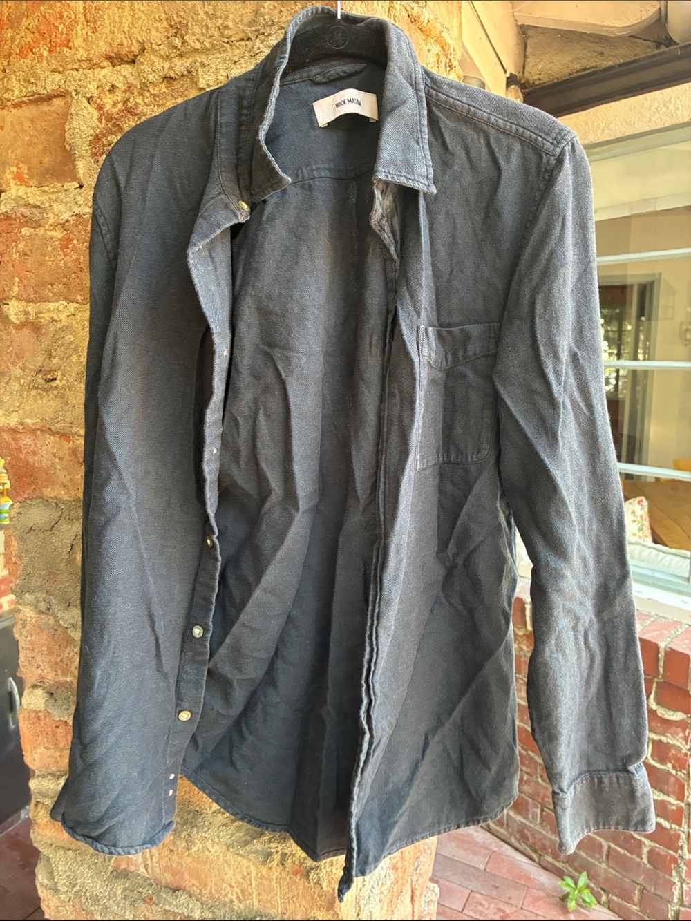 Buck Mason Navy Lightweight Button-Up Shirt Jacket